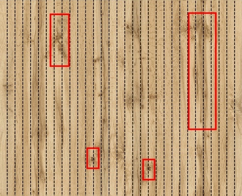 LAMELE NA PŁYCIE 51,5x275 CM ŚCIENNE PANELE AKUSTYCZNE DĄB NATURALNY WOTAN