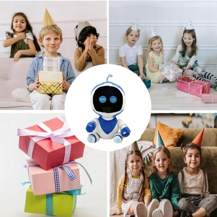 KOLEKCJONERSKA 30CM MIĘKKA ZABAWKA PLUSZOWY ASTRO BOT NA PREZENT URODZINOWY