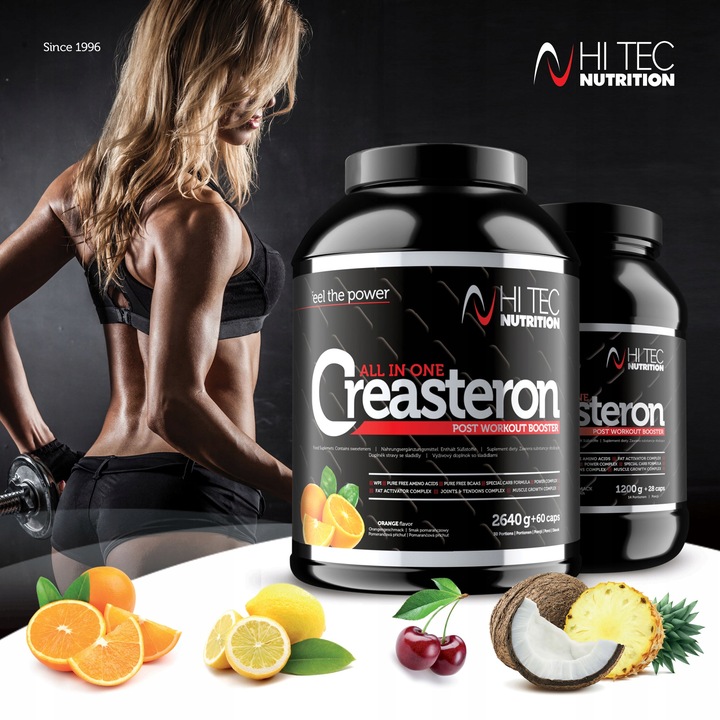 HI TEC CREASTERON 2640g+ 60k BCAA BIAŁKO WITAMINY