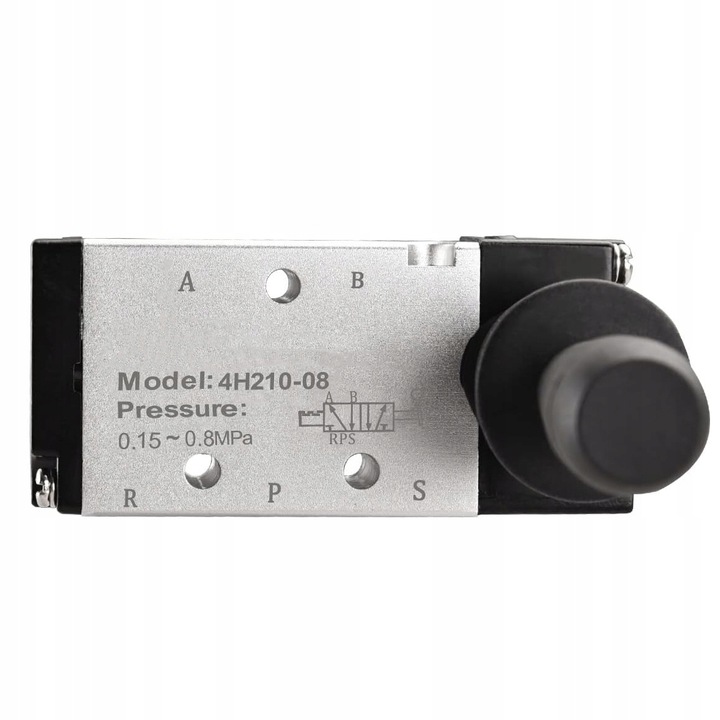 ZAWÓR PNEUMATYCZNY RĘCZNY MECHANICZNY BISTABILNY SIŁOWNIKA 4H210-08 5/2 1/4