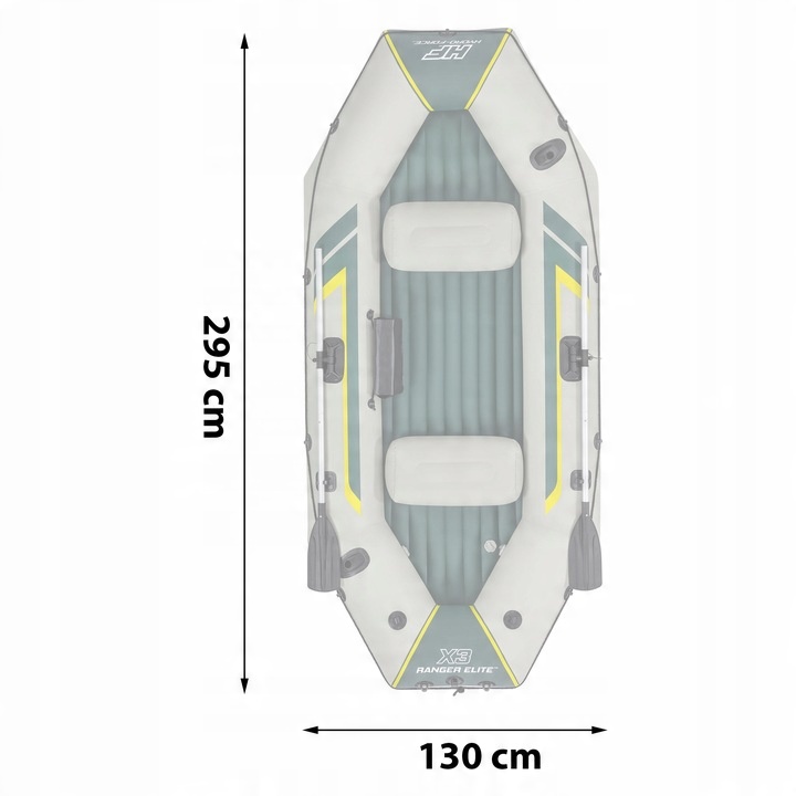 BESTWAY 65160 PONTON RANGER ELITE X3 RAFT SET 3 OS. POMPKA + WIOSŁA