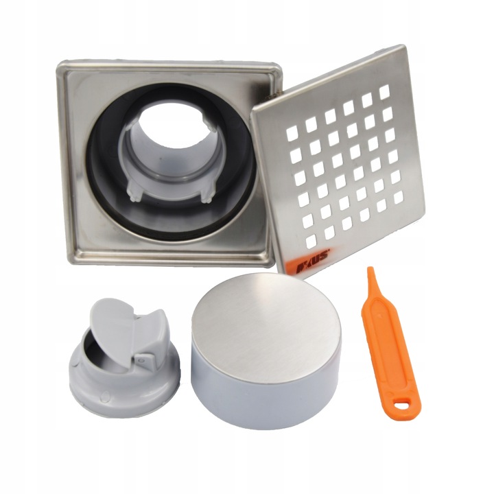 KRATKA ŚCIEKOWA 10X10cm SYFON HYDRAULICZNY I SUCHY