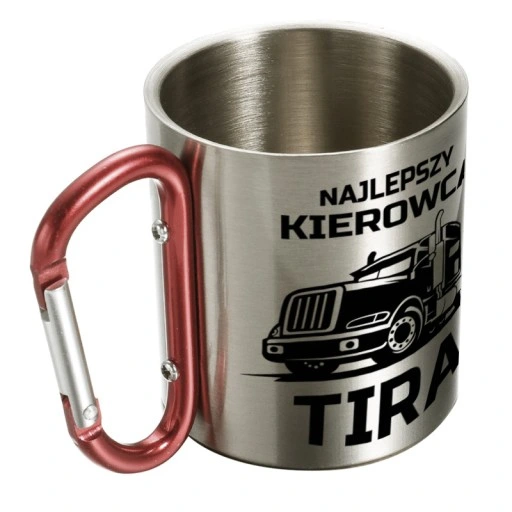 KUBEK Z KARABIŃCZYKIEM NAJLEPSZY KIEROWCA TIRA, PREZENT DLA KIEROWCY, 300ML