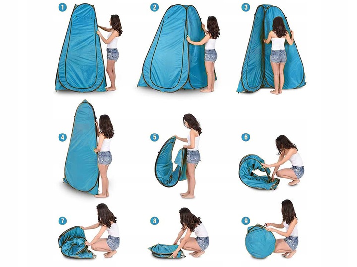 NAMIOT TURYSTYCZNY KEMPINGOWY WC PRZEBIERALNIA TOALETA PRYSZNIC WC