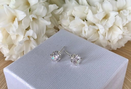 KOMPLET BIŻUTERII SREBRNEJ CYRKONIE dla NIEJ NA PREZENT SREBRO PRÓBA 925