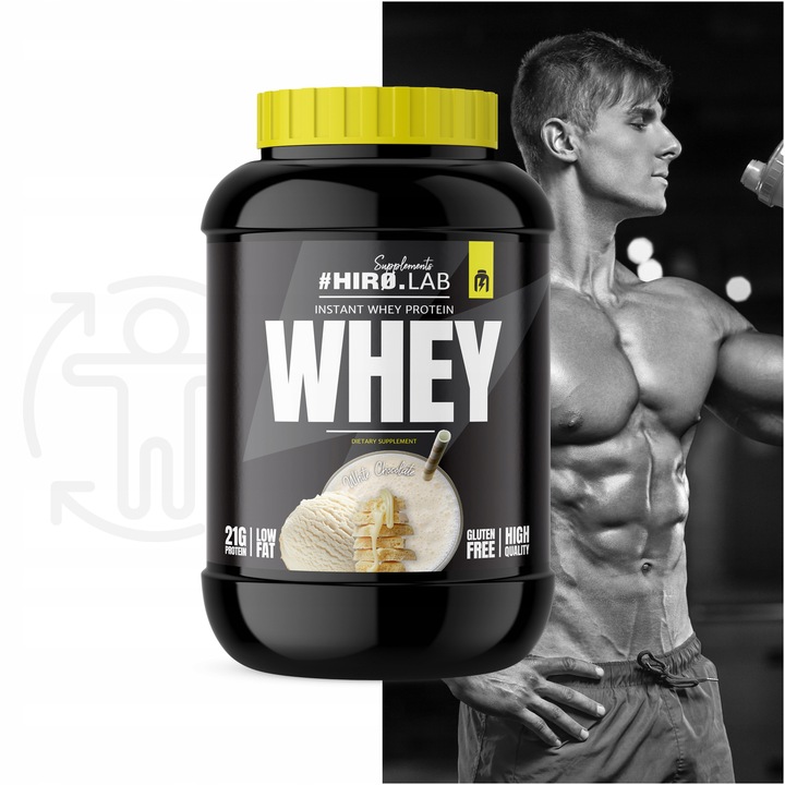 Białko koncentrat serwatkowe WPC 2000 g Instant Whey BIAŁA CZEKOLADA hiro