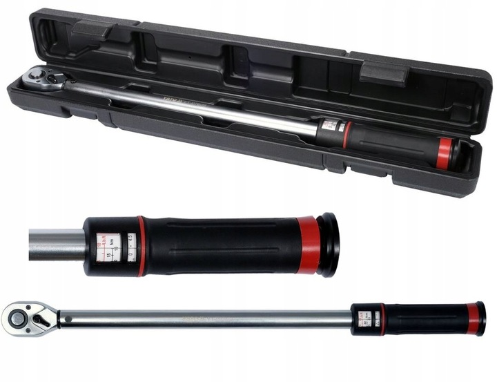 YATO KLUCZ DYNAMOMETRYCZNY 1/2" 65-350Nm CERTYFIKAT WALIZKA YT-07609 DO KÓŁ