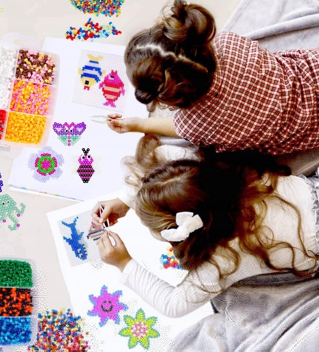 KORALIKI DO PRASOWANIA PRASOWANKA KUFEREK ZESTAW 6000 ELEMENTÓW DLA DZIECI