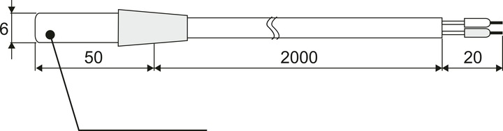 CZUJNIK UNIWERSALNY SONDA TEMPERATURY NTC 5k ESCO