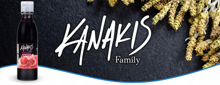krem z octu balsamicznego sos z granatu 100% Grecki do sałatek 250 Kanakis