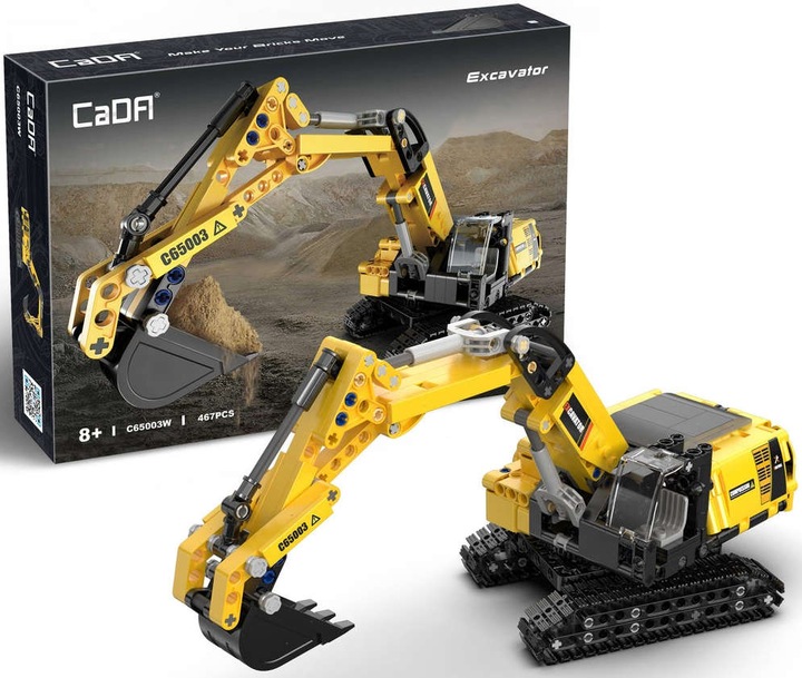 KLOCKI KONSTRUKCYJNE POJAZD BUDOWLANY KOPARKA 467