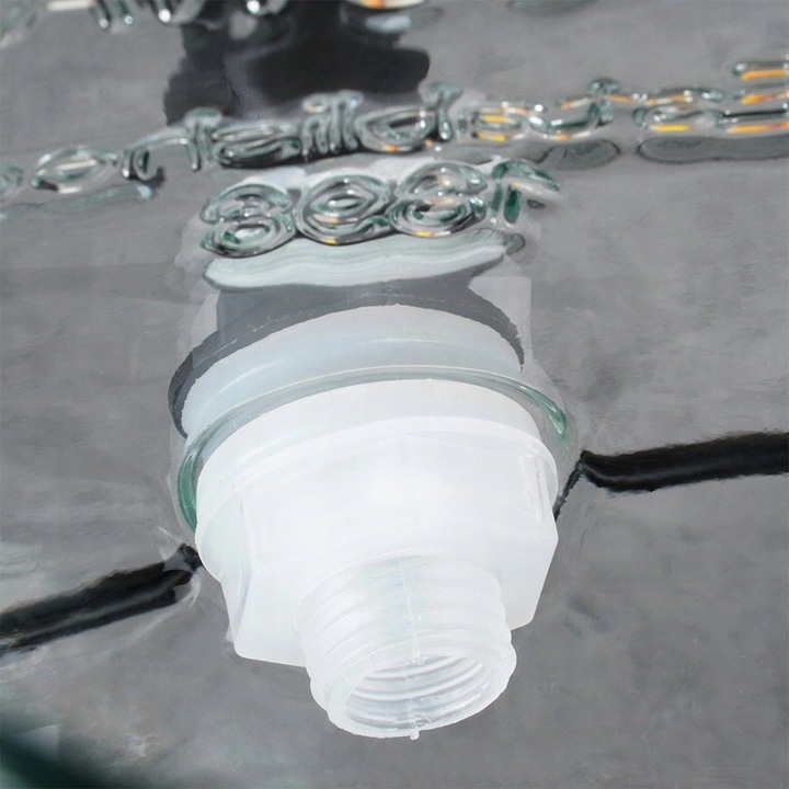 Słój Dozownik do Napojów z Kranikiem Czarnym Stojakiem Szklany VILDE 4,2 L