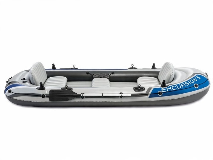 Ponton Wędkarski Excursion 5 osób Intex Pompka+Wiosła+Klej 68325 MODEL 2025
