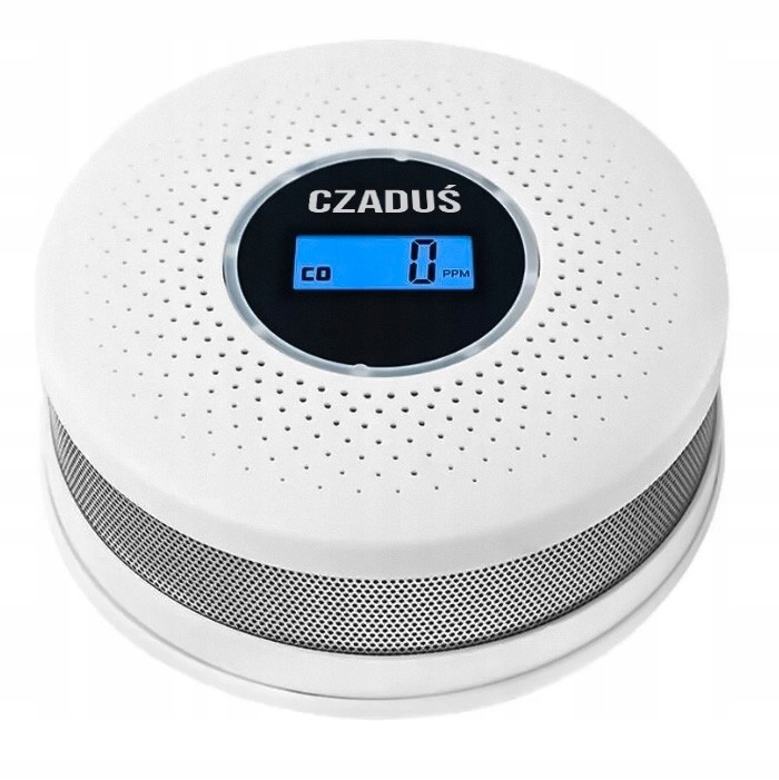 Czujnik czadu dymu bezprzewodowy JKD-512COM certyfikowany detektor alarm