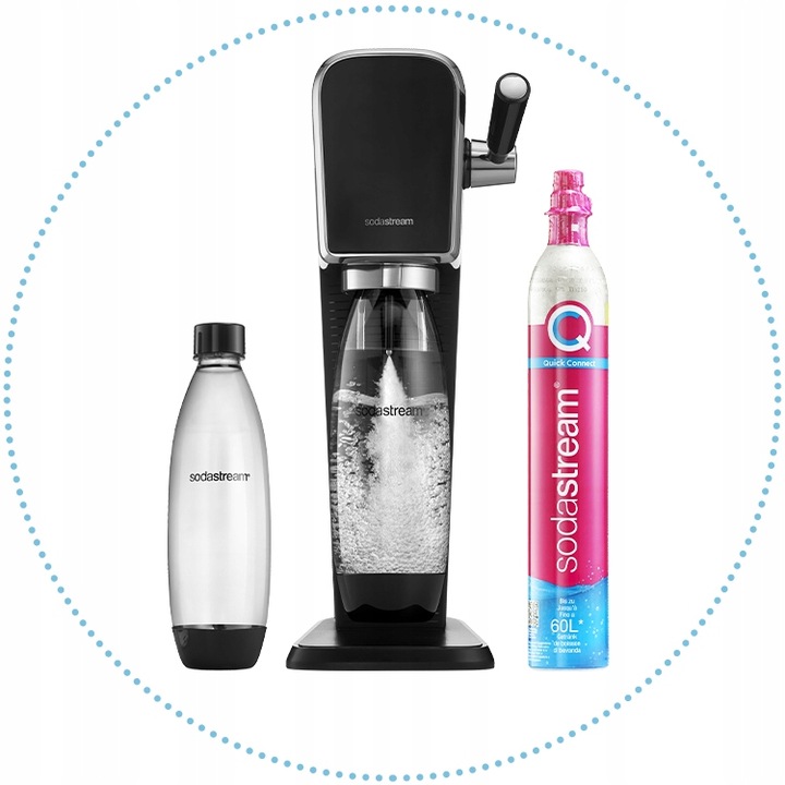 Saturator Soda Stream Art czarny 1 butelka