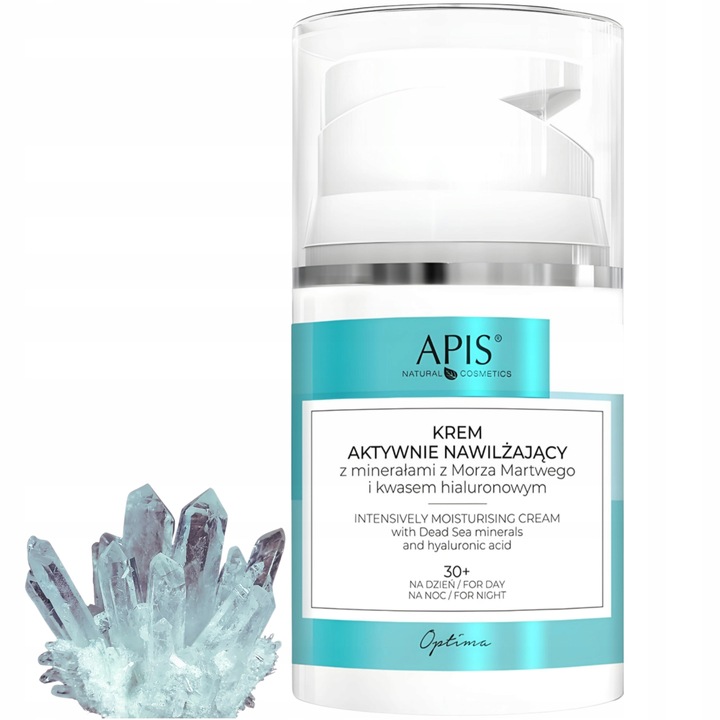 APIS KREM NAWILŻAJĄCY Do Twarzy Aktywny Kwas Hialuronowy Minerały 30+ 50 ml
