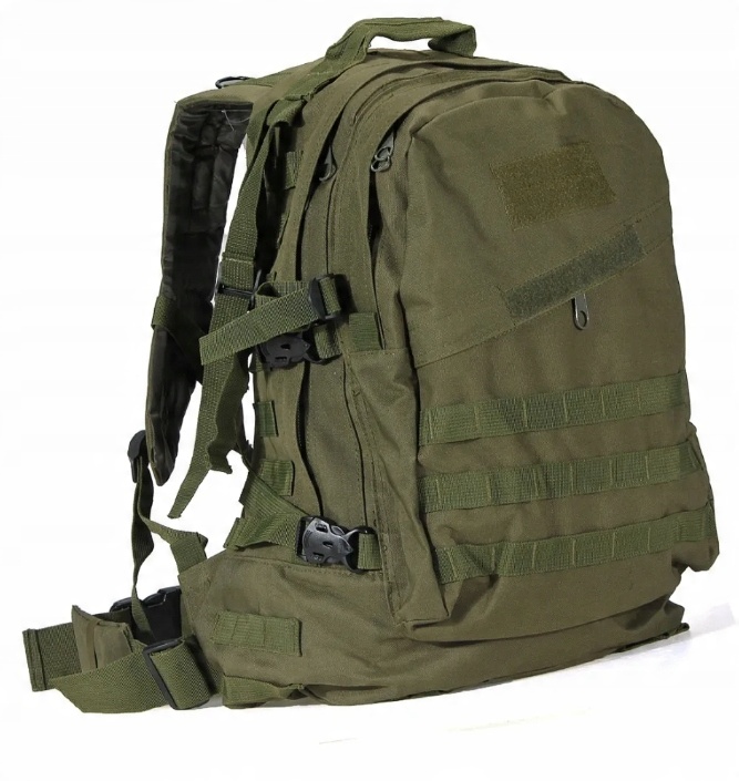 PLECAK WOJSKOWY TAKTYCZNY TURYSTYCZNY MIEJSKI ZIELONY +FLAGA +KARABIŃCZYK
