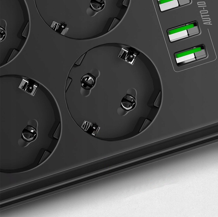 LISTWA ZASILAJĄCA PRZEDŁUŻACZ USB ANTYPRZEPIĘCIOWA