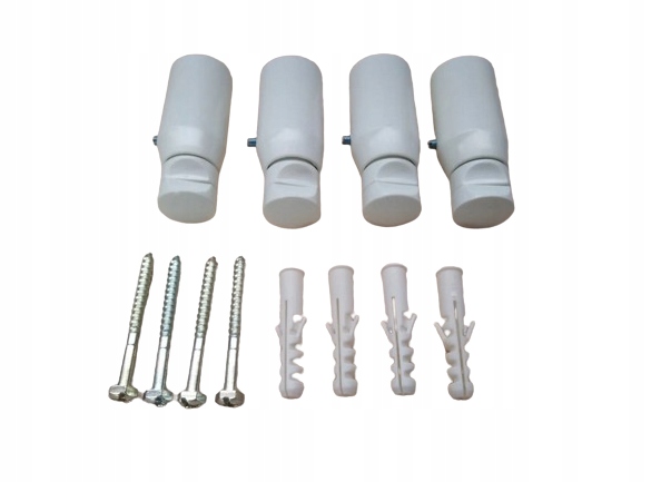 Komplet uchwytów do grzejników łazienkowych prosty