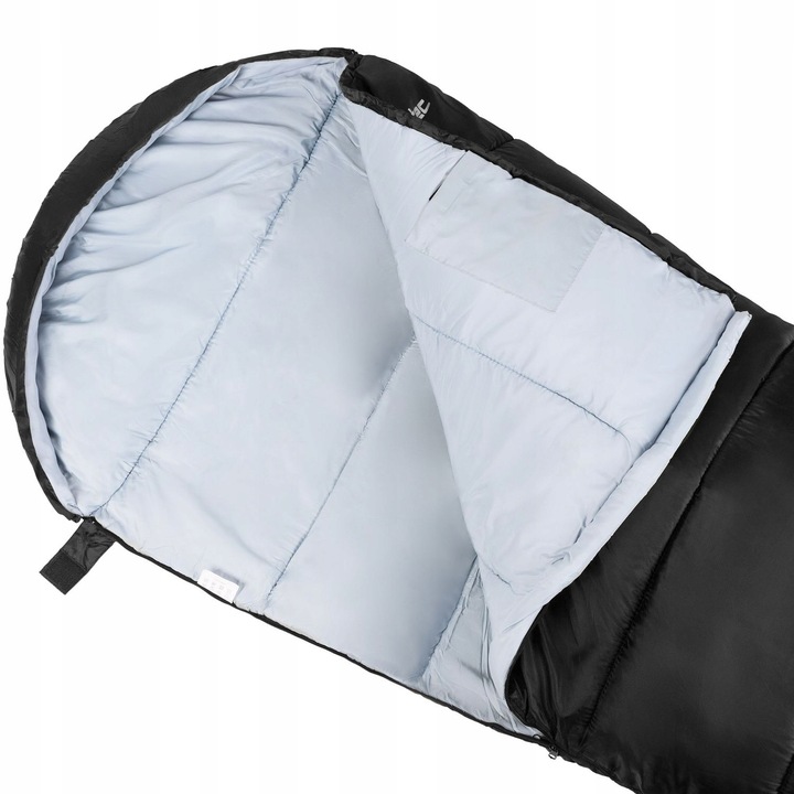 ŚPIWÓR TURYSTYCZNY LEKKI KOŁODRA Z KAPTUREM HOODED CAŁOROCZNY OUTTEC