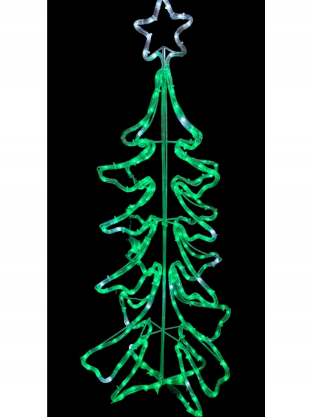 Choinka świąteczna Neon LED BOŻE NARODZENIE 3D z flashem zimnym 219W