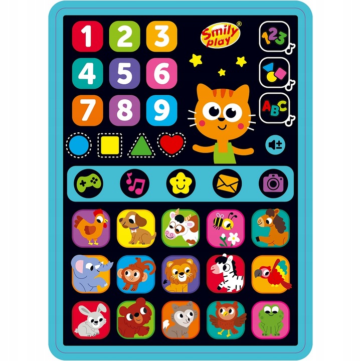 Smart Tablet Edukacyjny Interaktywny Zdobywam wiedzę z kotem Ignacym PL