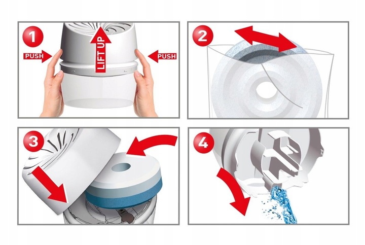 CERESIT STOP WILGOCI POCHŁANIACZ WILGOCI ŁAZIENKOWY BIAŁY AERO360° TABLETKI