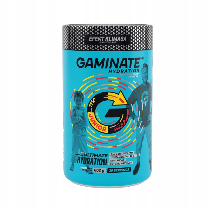 Gaminate Hydration JUNIOR Banan-Truskawka Izotonik w proszku BEZ CUKRU