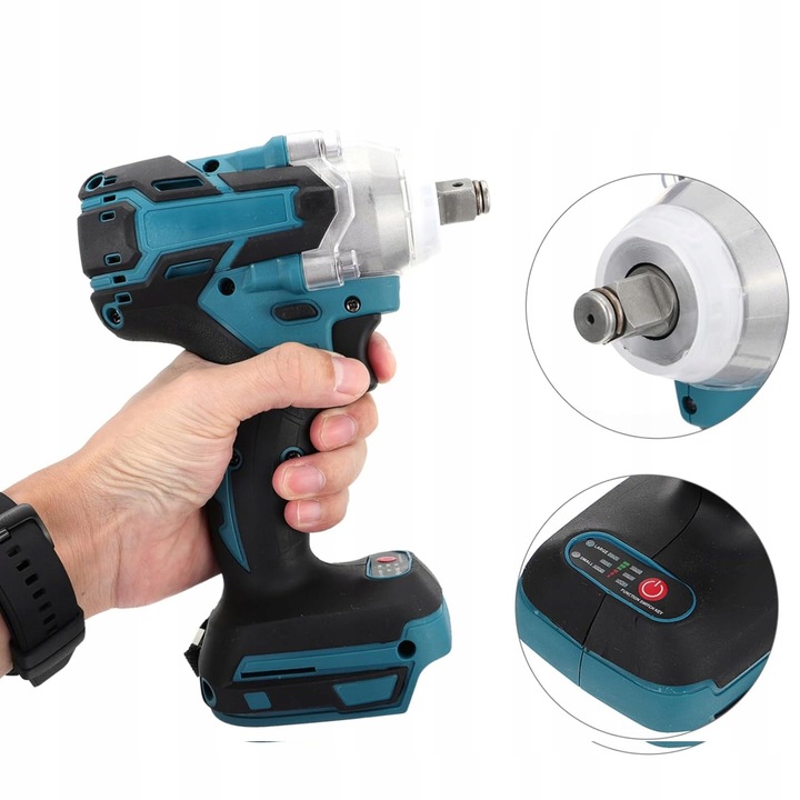 KLUCZ UDAROWY AKUMULATOROWY BEZSZCZOTKOWY DO MAKITA 18V 650NM 1/2'' 5500mAh