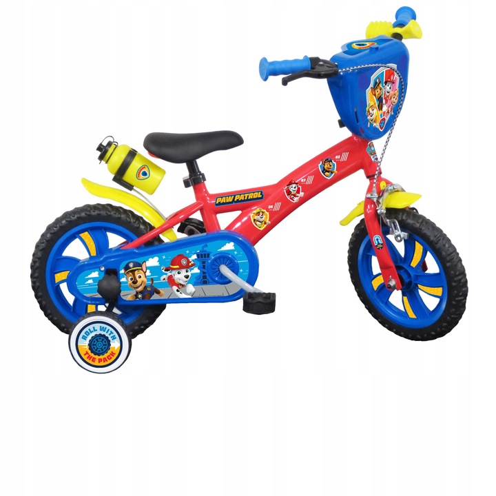 Rower dziecięcy PSI PATROL, czerwony, koła 12 cali