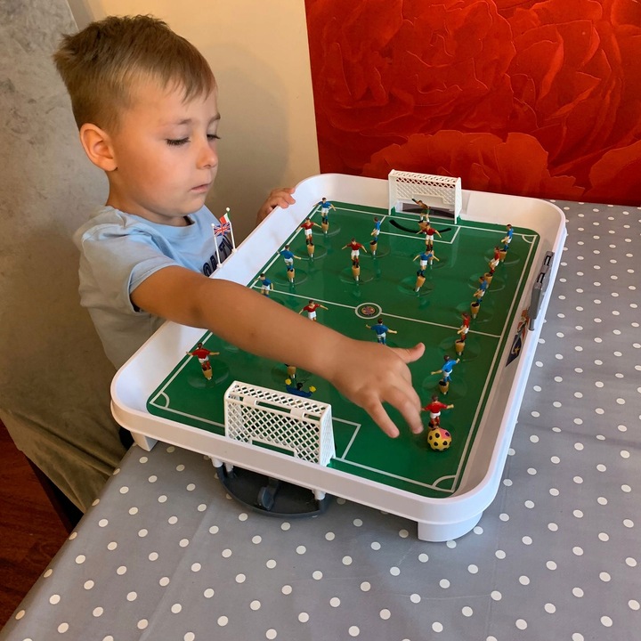 Piłkarzyki Sprężynowe XXL Piłka Duże Gra do Piłki Nożnej 22 Piłkarzy Dzieci