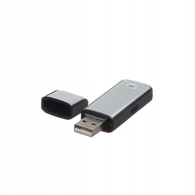 Mini dyktafon szpiegowski detekcja głosu pendrive 8GB USB