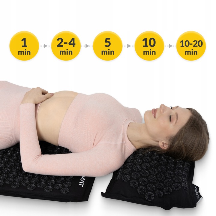 4FIZJO MATA DO AKUPRESURY Z KOLCAMI + PODUSZKA