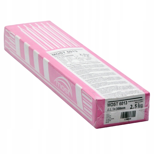 ELEKTRODY RUTYLOWE MOST 6013 (różowe) 2,5mm 2,5kg