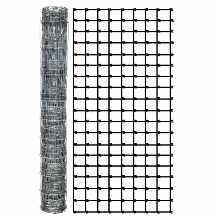 SIATKA LEŚNA 180/19/10 M rolka 25m OCYNKOWANA pola sady lasy budowa STRONG