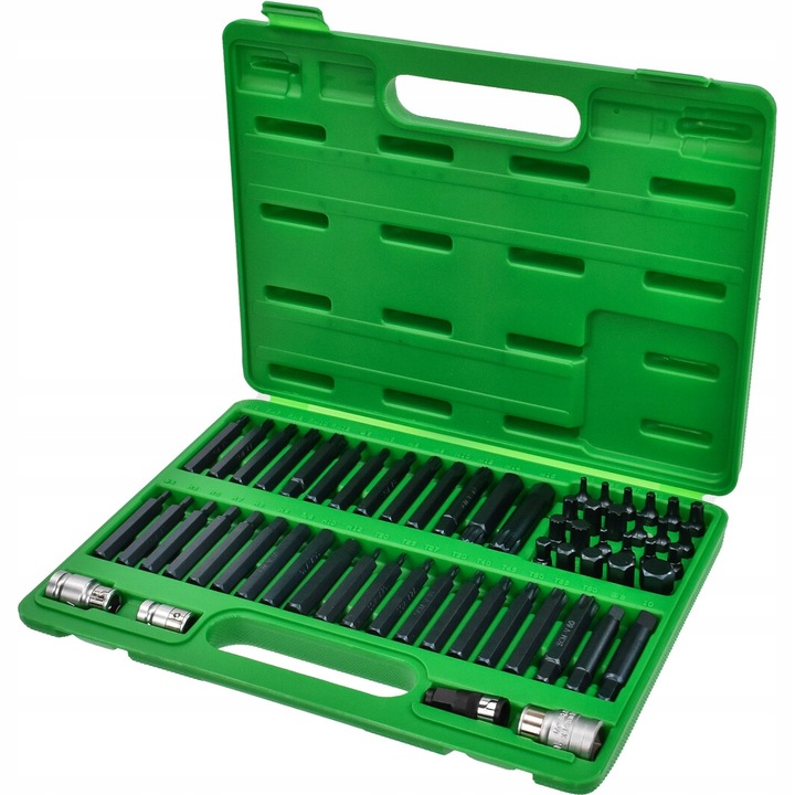 ZESTAW BITÓW KOŃCÓWEK TORX IMBUS SPLINE RIBE SQ 60 EL TOPTUL GCAI6003