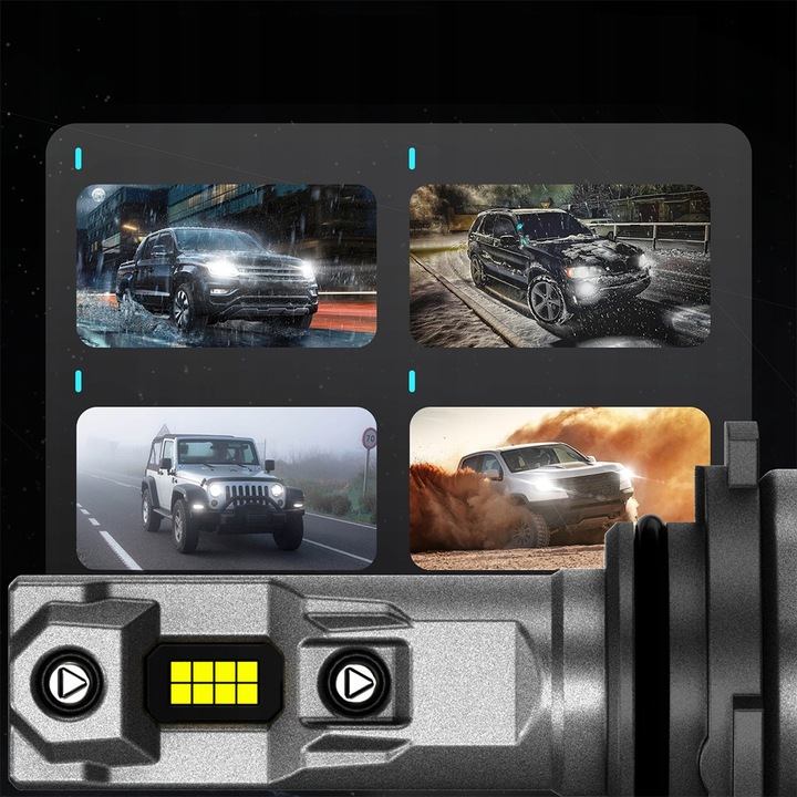 ŻARÓWKI LED HB3 QERK 1 DO 1 WIĘCEJ ŚWIATŁA CAN RETROFIT IDEALNIE DOPASOWANE