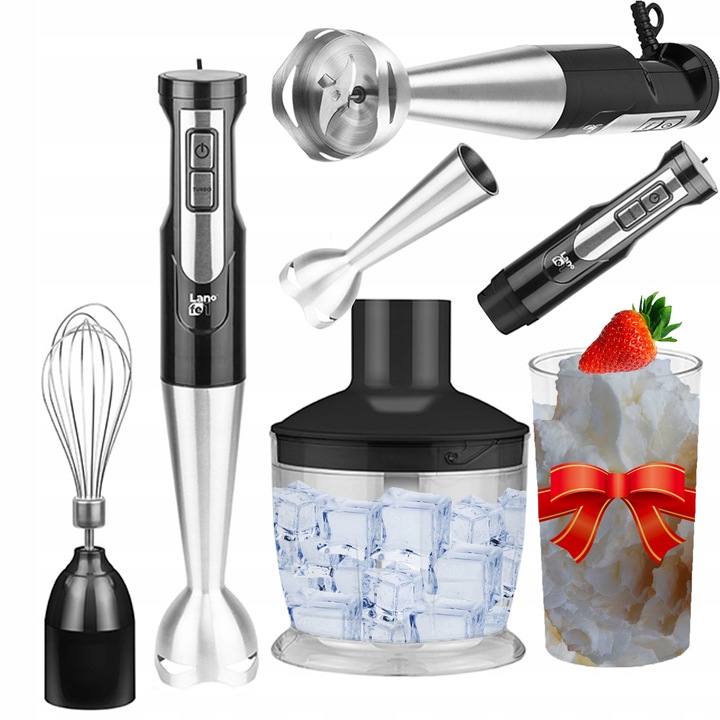 BLENDER RĘCZNY MIKSER WIELOFUNKCYJNY ROBOT TURBO