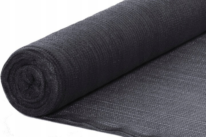 SIATKA CIENIUJĄCA 1,5x50m OSŁONA MASKUJĄCA NA OGRODZENIE PŁOT 75% GRAFITOWA