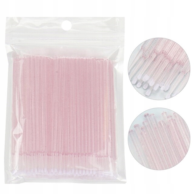 100x MIKRO APLIKATORY DO RZĘS BROKAT