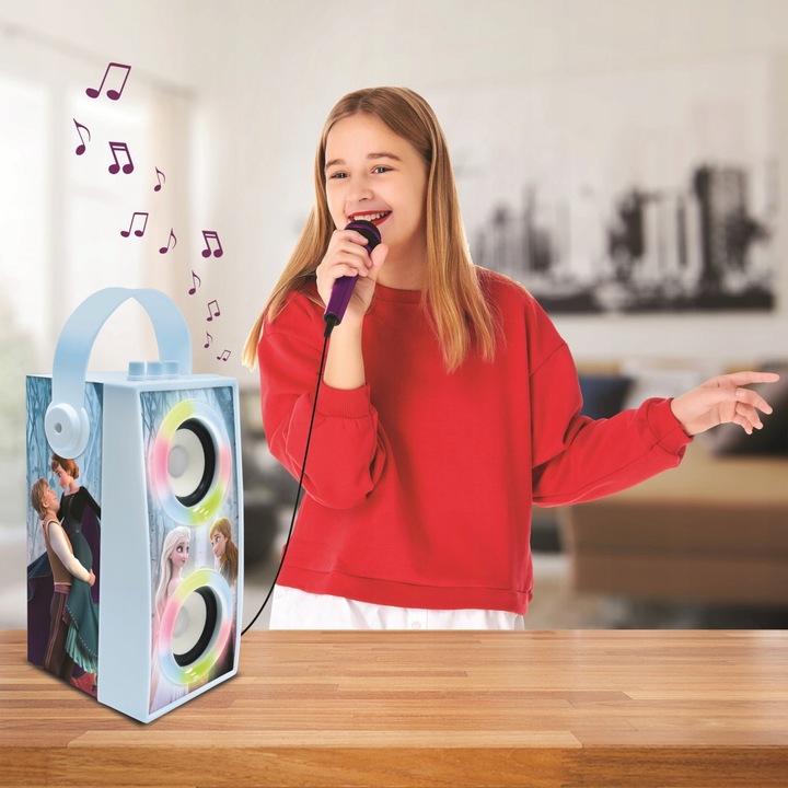 Kraina Lodu 2 Głośnik Karaoke LED Mic Bluetooth