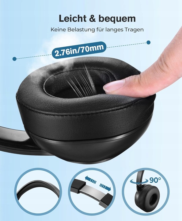 Słuchawki z Microfonem USB/3.5 mm