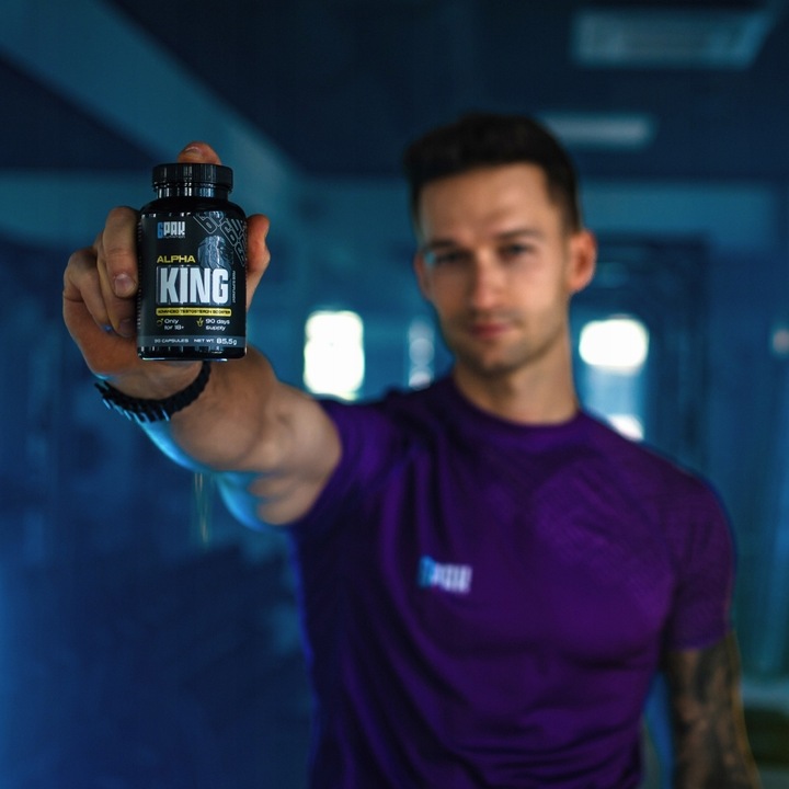 TESTOSTERON Booster Complex 6 Składników Alpha KING Libido Potencja SIŁA