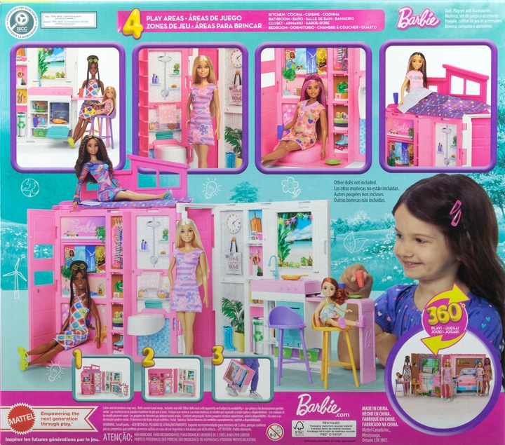 BARBIE DOMEK Dla Lalek Zestaw Do Zabawy