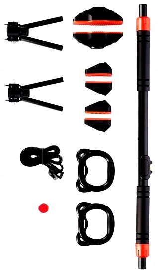 REGULOWANY DRĄŻEK ROZPOROWY DO ĆWICZEŃ PODCIĄGANIA + AKCESORIA