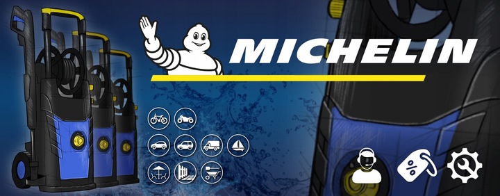 Myjka ciśnieniowa DWIE POMPY 810L/H MICHELIN 2500W