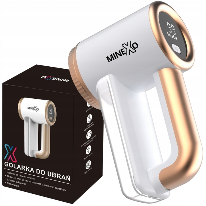 GOLARKA do ubrań maszynka do swetrów tapicerki duża mocna z wyświetlaczem