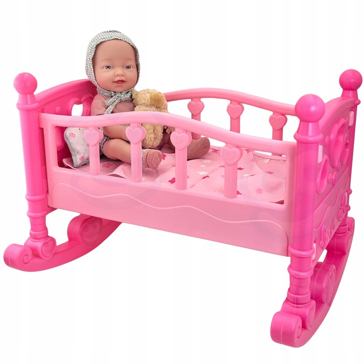 LALKA BOBAS MIŚ ZESTAW DO KARMIENIA PIELĘGNACJI OPIEKUNKA WOOPIE ROYAL