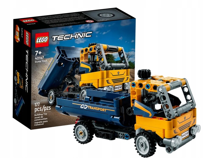 LEGO TECHNIC ZESTAW KLOCKI 2W1 WYWROTKA KOPARKA 42147 PREZENT DLA DZIECI