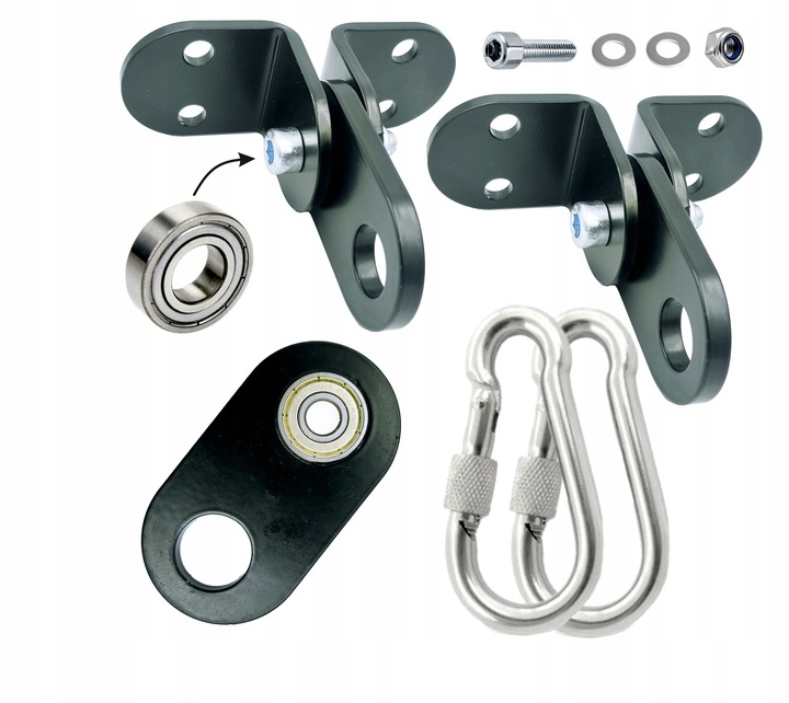 Uchwyty huśtawki z ŁOŻYSKIEM, zawiesia huśtawki mocowania łożyskowane MOCNE